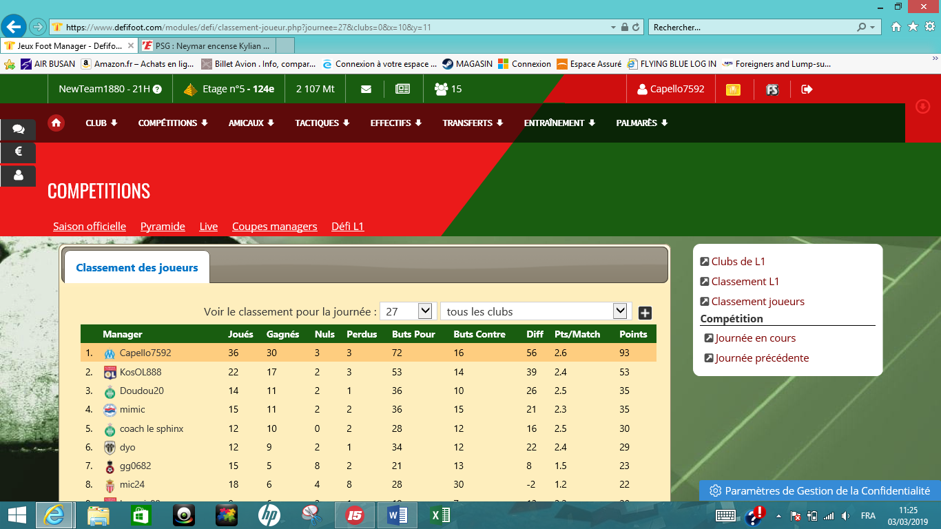 Capture2-Classement général Defi L1 27e journée 03-03-19 11h25.png