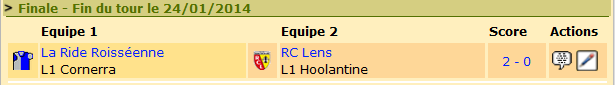 Résultat finale