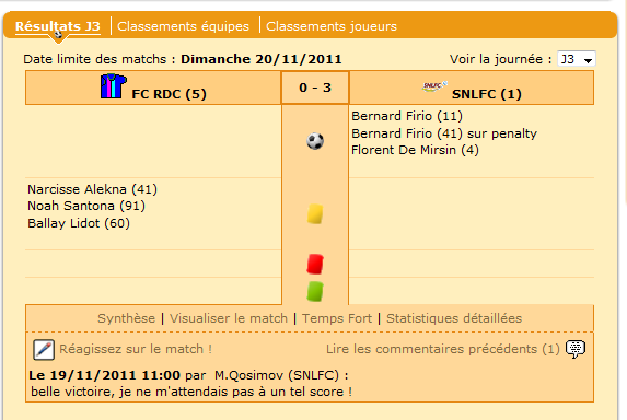 Les normands ont largement gagné.