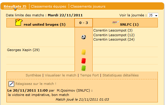 Belle victoire à l'extérieur !
