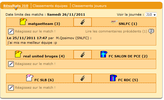 La prochaine journée sera décisive pour la 2ème place !