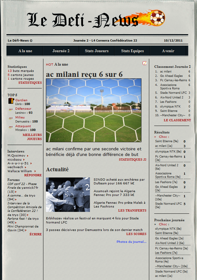 Le journal.