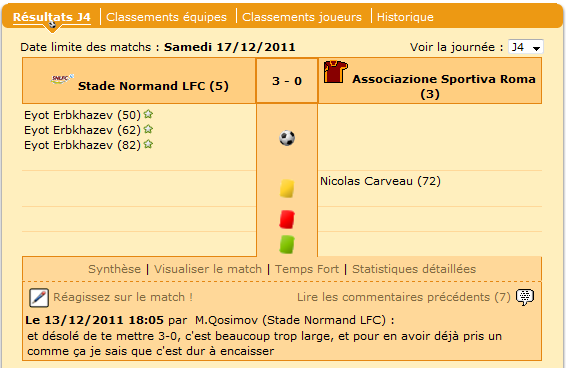 Très belle victoire, malgré un score lourd.